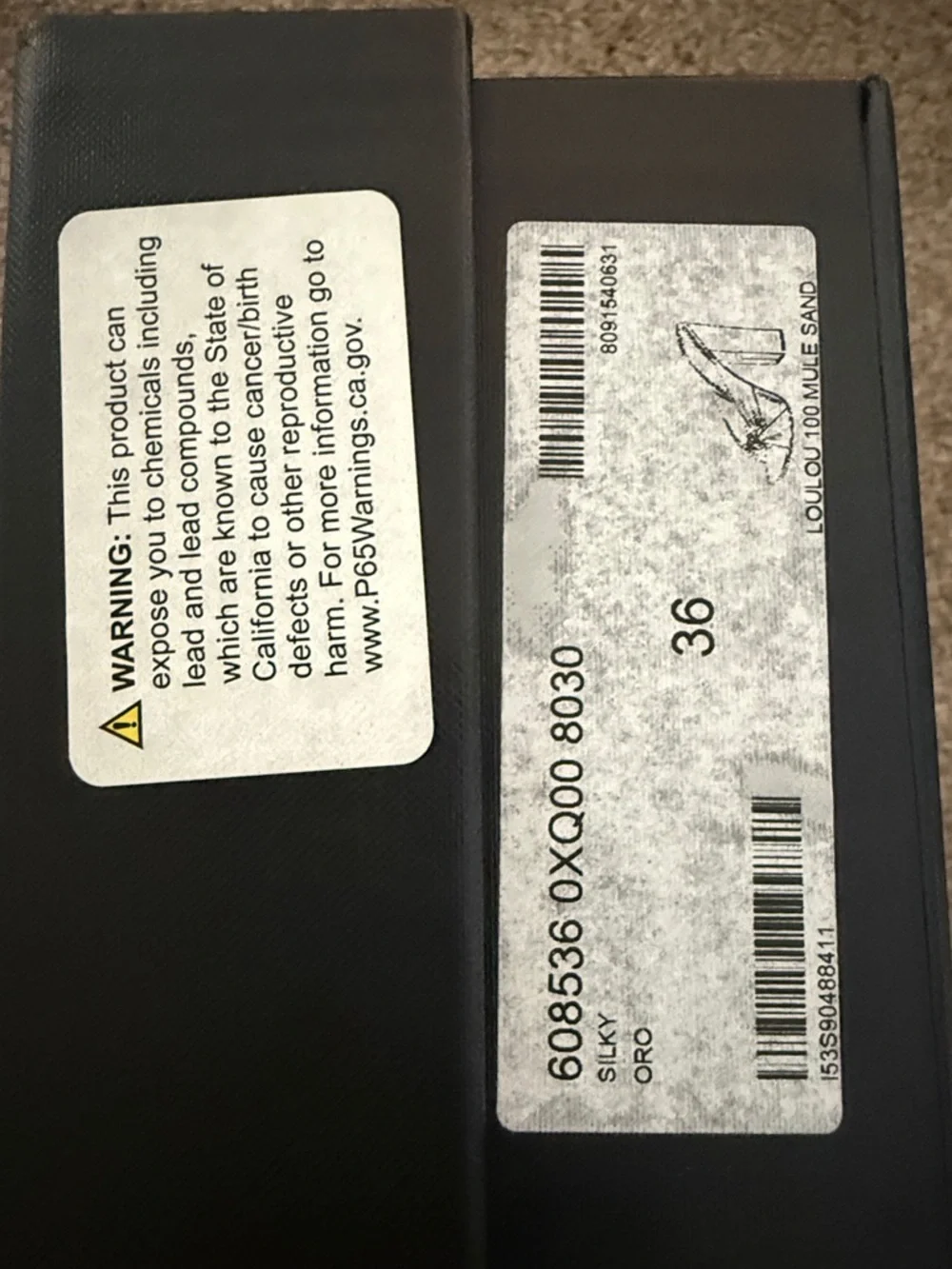 Saint Laurent Black Shoe Box with White Labels - Picture 2 of 8